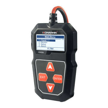 KONNWEI KW208 Car Battery Tester 12V 100 to 2000CCA Cranking Charging Circut Tester Battery Analyzer