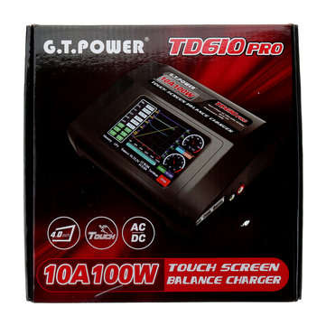G.T.Power TD610 PRO 100W 10A AC/DC Touch Screen Battery Charger Discharger