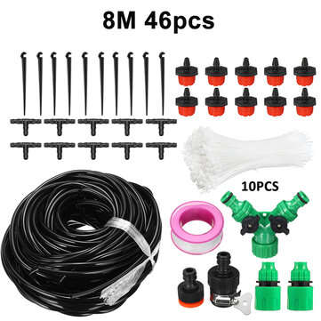 8/20/30/40m Garden Automatic Drip Irrigation Set Adjustable DIY Irrigation Kit (TYPE: A)