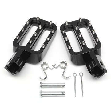 Foot Pegs For Pit Dirt Bike Chinese 50cc-160cc CRF XR KLX TTR SSR Thumpstar (COLOR.: BLACK)