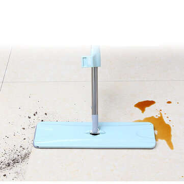 Flat Hands-Free Washable Mop 360 Rotating Rebound Automatically for Home Cleaning Tool Household S
