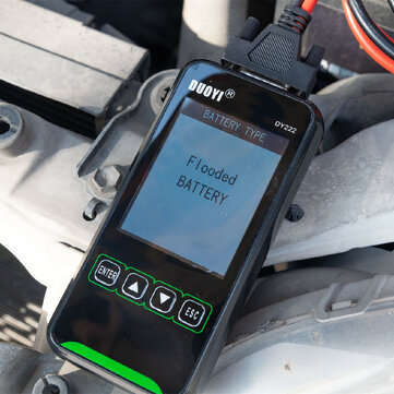 DUOYI DY222 12/24V Car Battery Tester Analyzer Vehicle 100-2000CCA LCD Color Screen Display Multifun