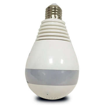 360 Panoramic Hidden Fisheye Camera LED Light Bulb 1080P HD Wifi CCTV Security