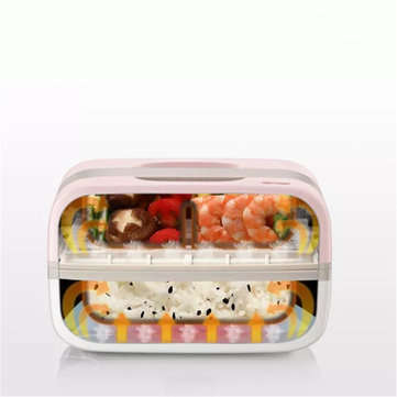 Bear 270W 0.5L Portable Electric Lunch Bento Box Insulated Food Heating Warmer Car Thermos Rice Cont