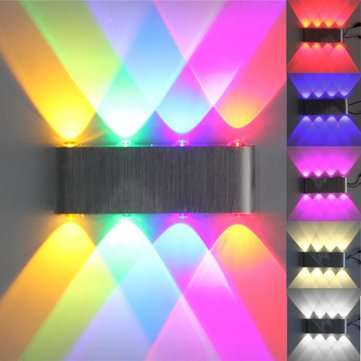 Modern 8W 8 LED Wall Stair Light Up Down Sconce Lamp Home Indoor 110-240V (COLOR.: COLORFUL)