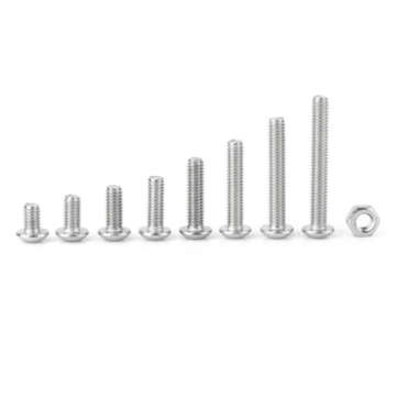 Suleve MXSH10 520Pcs Stainless Steel Hex Socket Round Head Screws Nuts Assortment Set M3 M4 M5