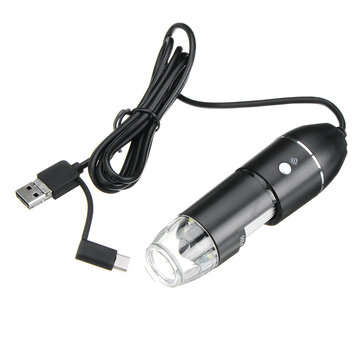 1600X Portable 8 LED Light Adjustable Dimmer Practical Hand Held Microscope Computers R... (TYPE: A)