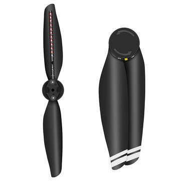 STARTRC  LED Flashing Ring Luminous Propeller Word Propeller Programmable Rechargeable Props Blade f