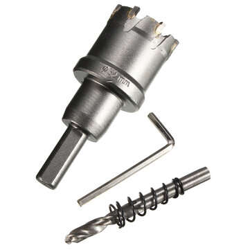 25mm - 45mm Carbide Tip Metal Cutter Hole Saw  with Wrench/ Twist Drill Bit (SIZE: 32MM)