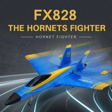 Flybear FX828 Hornet Fighter 290mm Wingspan 2.4GHz 2CH EPP RC Airplane Warbird... (MODE: ONEBATTERY)