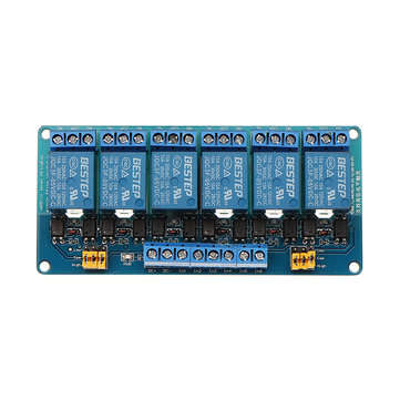 6 Channel 5V Relay Module High And Low Level Trigger BESTEP for Arduino - products that work with of