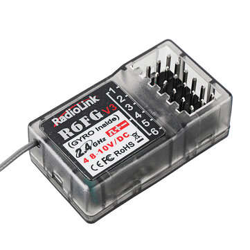 Radiolink R6FG V3 2.4G 6CH FHSS Receiver Gyro Inside for RC6GS V2/RC4GS V2/T8S/T8FB RC Transmitter