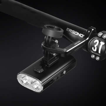 GACIRON V20D-1700 1600Lm Bike Headlight 2-in-1 Mount Holder Bicycle Flashlight 5 Modes Adjustable US