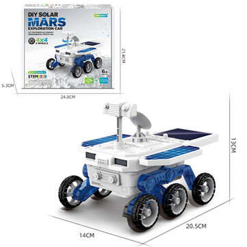 DIY Solar Planet Rover STEM Assembly Four-wheel Drive Electric Science And Educational Model Toys