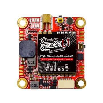 PandaRC VT5804M L1 5.8G 25/100/200/400/600mW VTX FPV Transmitter Buzzer 4LED interface Controller fo