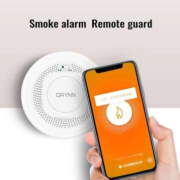 Bakeey ZigBee Tuya Smart Smoke Leak Sensor Detector App Control / Voice Control With Alexa Google As