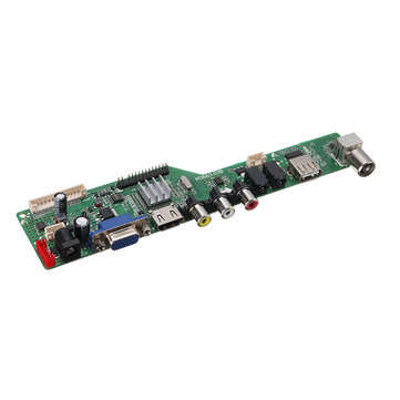 Digital Signal M3663.03B DVB-T2 Universal LCD TV Controller Driver Board TV/PC/VGA/HDMI/USB+7 Key Bu