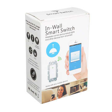 120 Type 1 Gang AC 100-240V Smart WIFI LED Light Switch Wall Panel Mobile APP Remote Control