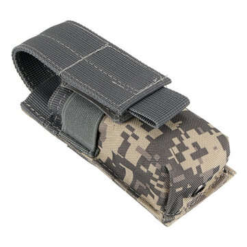 Nylon Single Mag Pouch Insert Flashlight Combo Clip Carrier For Duty Belt Hunting G... (COLOR.: ACU)