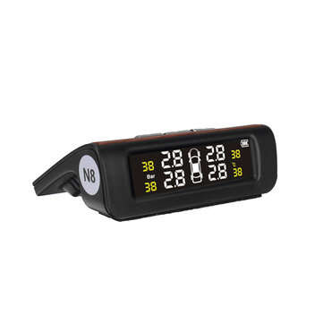 Car TPMS Solar Tire Pressure Monitoring System External English Version with Four Sensors
