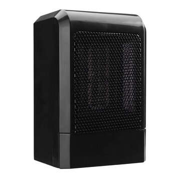 Space Heater 500W Mini Desktop Heater Ceramic PTC Heater Portable Desk Fan Heater  (COLOR.: BLACK)