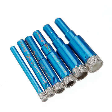 Drillpro 6-16mm Vaccum Brazed Diamond Dry Drill Bits Hole Saw Cutter Round Shank fo... (SIZE: 6.0MM)