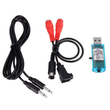 8 IN 1 RC USB Flight Simulator Dongle for Phoenix/G7/DRL/DCL/Freerider/Liftoff Compatible FlySky Rad