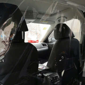 1.4*1.8M Car Isolation Film Fully Enclosed Transparent Isolation Curtain Protective Film Main Drivin