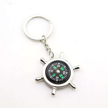 New Helmsman Compass Key Keychain Top Quality Fashion Key Chain for Lettering Men Women Best Birthda