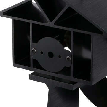 4 Blades Heat Powered Wood Stove Fan Eco Friendly Wood Log Burner Fireplace Fan