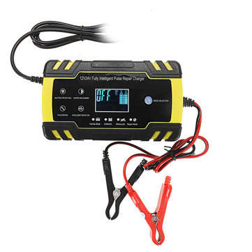 12V 8A 24V 4A 110V-240V Touch Screen Pulse Repair LCD Battery Charger For Car Moto... (PLUG: USPLUG)