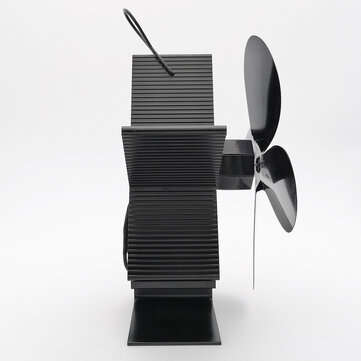 4-Blade Heat Powered Stove Fan for Wood/Log Burner/Fireplace Increases More Warm Air Eco-Friendly Ho