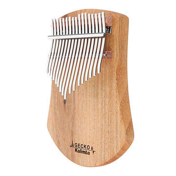 GECKO K17CAS 17 Keys Kalimba Camphor Wood Thumb Finger Piano with Bag Set