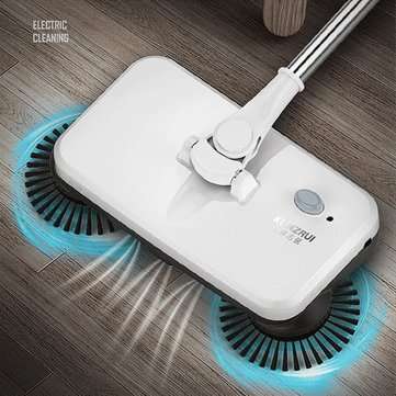Wireless Rotary Rechargeable Electric Floor Mop Cleaner Spin Powered Reusable
