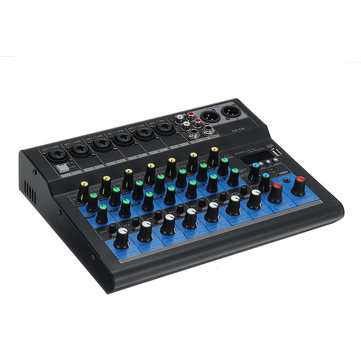 8 Channel 48V bluetooth Digital Microphone Sound Mixing Console Powerful Professional Karaoke Audio