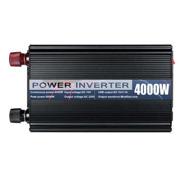 4000Peak Power Inverter DC12V To AC220V Power Converter Car USB Charger Inverter Modified Sine Wave