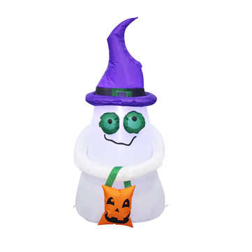 1.2M Halloween Inflatable Pumpkin Airblown Blow in Pumpkin Up Outdoor Yard Decor Toys (PLUG: EUPLUG)
