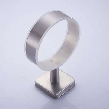Wall Mounted Stainless Steel Bathroom Shower Soap Glass Holder Dish Rack