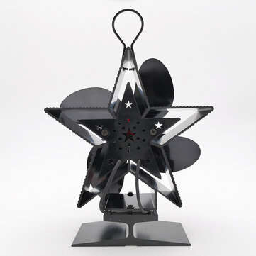 4-Blade Heat Powered Stove Fan for Wood/Log Burner/Fireplace Increases More Warm Air Eco-Friendly Ho