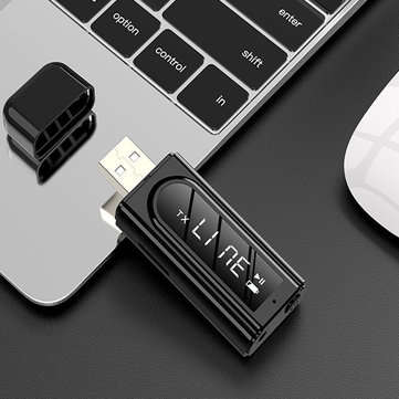 bluetooth 5.0 Audio Wireless Receiver Transmitter Adapter Black MP3 Player AUX FM Dual Output TF USB