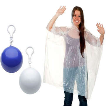 Portable Raincoat Ball Moving Boxes Disposable Safety Clothing Protective Suit Cam... (COLOR1: BLUE)