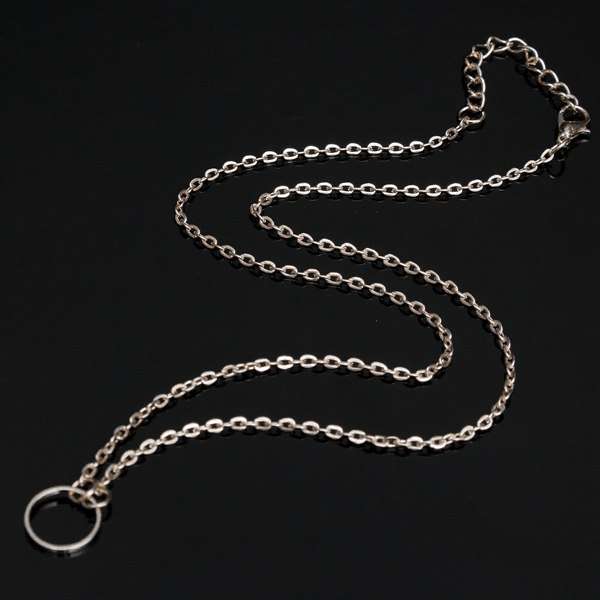 Circle Round Pendant Chain Necklace