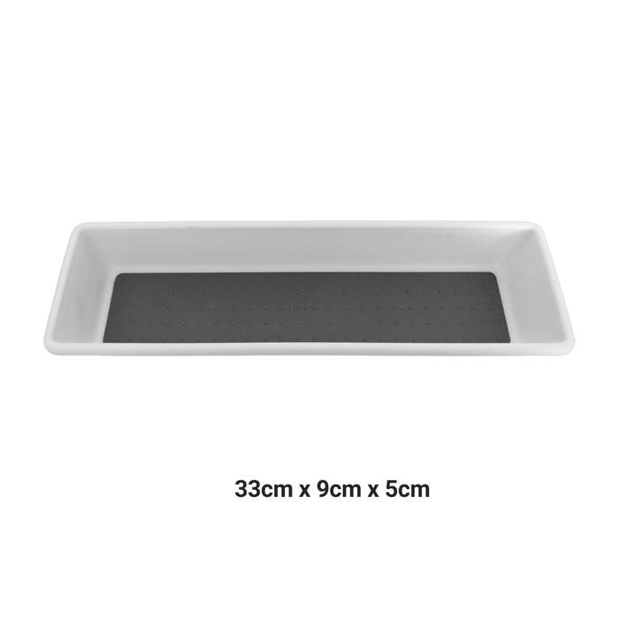 White, Grey Organizer set 3 Piece - Non Stackable