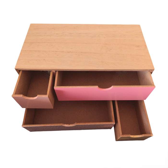 Kraft Wooden Mini Organizer Drawers Whimsical