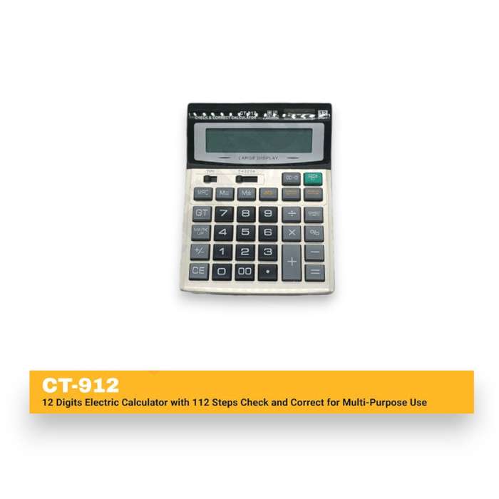  CT-912 Large Display Check & Correct Calculator
