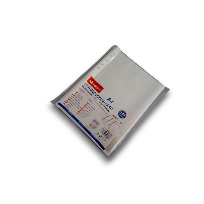 100-Pack A4 Plastic Filing Sleeves
