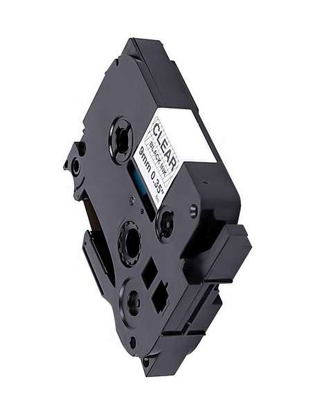 Compatible  TZ121 Label Tape Laminated (9mm) Black/Clear