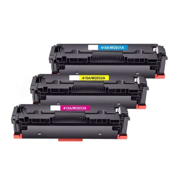 Compatible HP 415A (W2031A/W2032A/W2033A) Colour Multipack