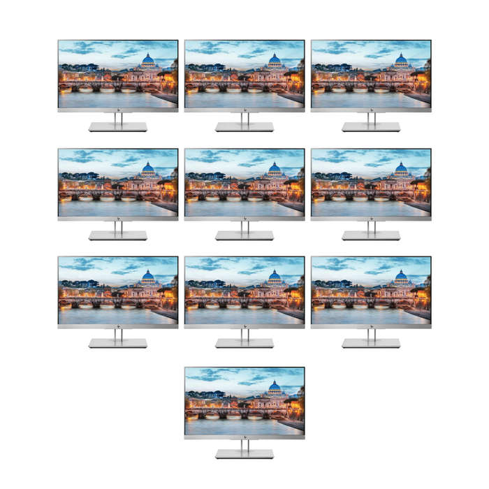 10x HP E223 22" Borderless EliteDisplay Monitors Bundle Deal