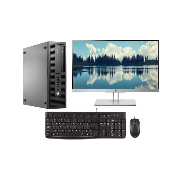 10x HP EliteDesk 705 G1 A4-7300B SFF's | HP 22" Monitors | Wired K&M Combos